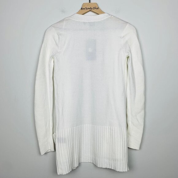 #10 Devotion by Cyrus | NWT Long Sleeve Ribbed Cozy Pocket Cardigan Zinc Oxide - Picture 6 of 8